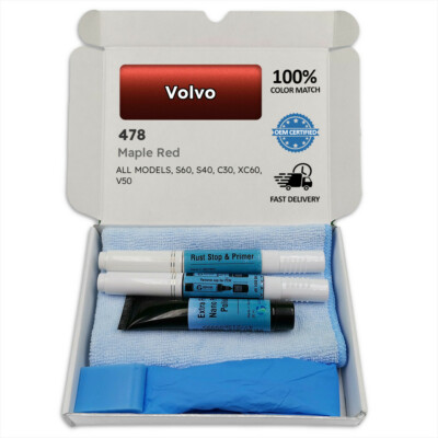 Lackstift für Volvo Rot MAPLE RED 478 S60 S40 C30 XC60 V50 Stift Stick Kratzer