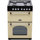 Rangemaster CLA60DFFCR/C Free Standing Dual Fuel Cooker with Gas Hob 60cm Cream