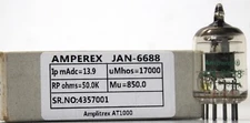 JAN-6688, CV6189, E180F AMPEREX Tested Amplitrex AT1000 Made in USA 1 pc
