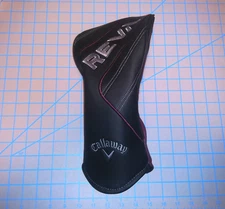 Callaway Golf REVA Driver Head Cover WMens golf Club Cover Black/Burgundy
