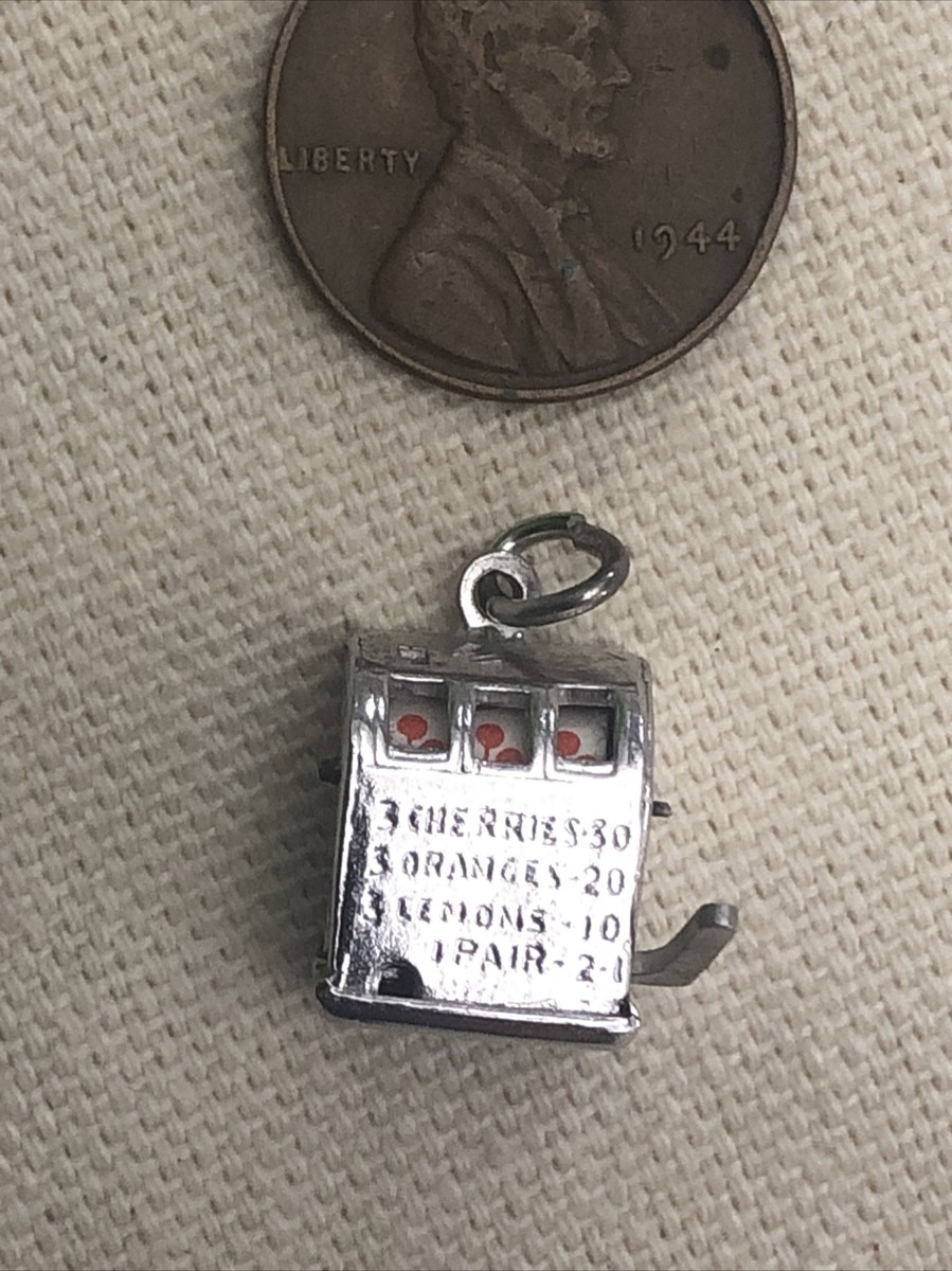 Sterling Silver Slot Machine That Actually moves Charm/Pendant | eBay