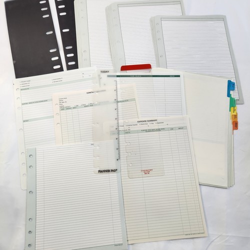 Franklin Covey Monarch Planner Refill Pages Paper End Board Lined Blank