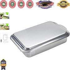 Classic 9x13 Rectangular Cake Pan with Cover - USA Made & Easy Cleanup