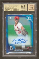 2016 1st Bowman Chrome Draft AUTO BLUE REF #CDADH Dakota Hudson AUTO RC /150