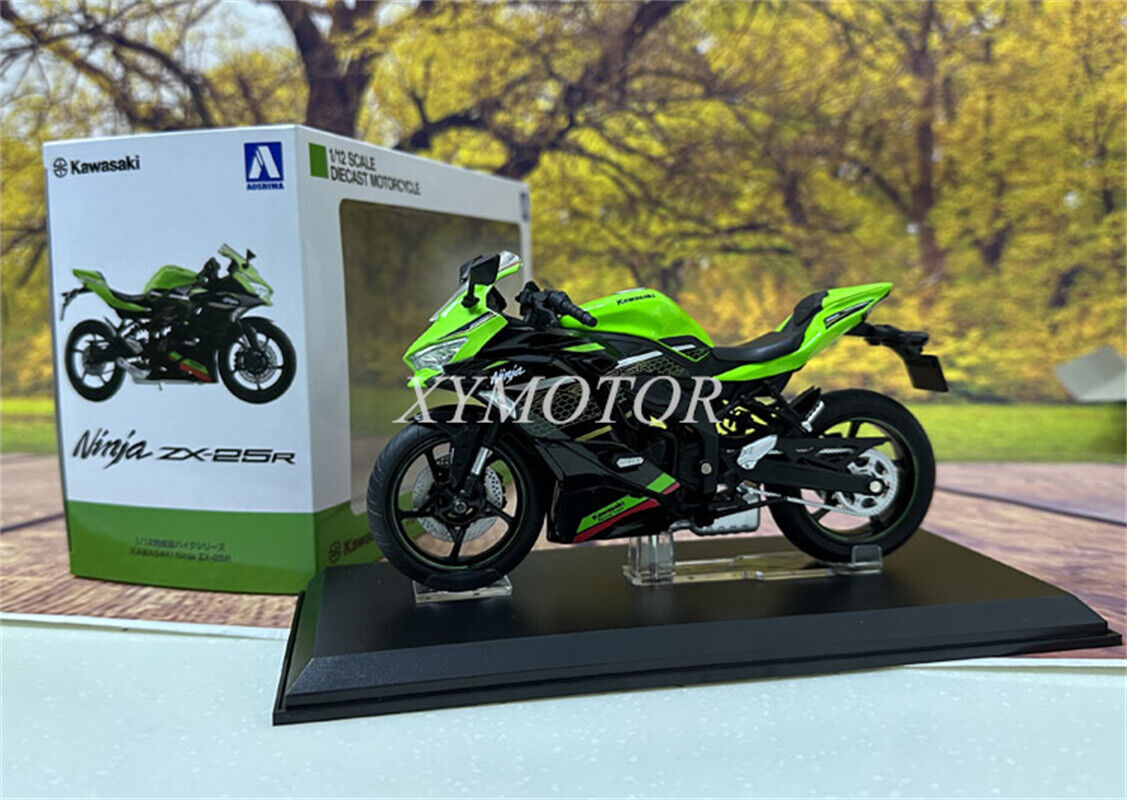 AOSHIMA 1:12 Kawasaki ZX-25R Diecast Car Model Motorcycle Bike Toy Gifts  Display eBay