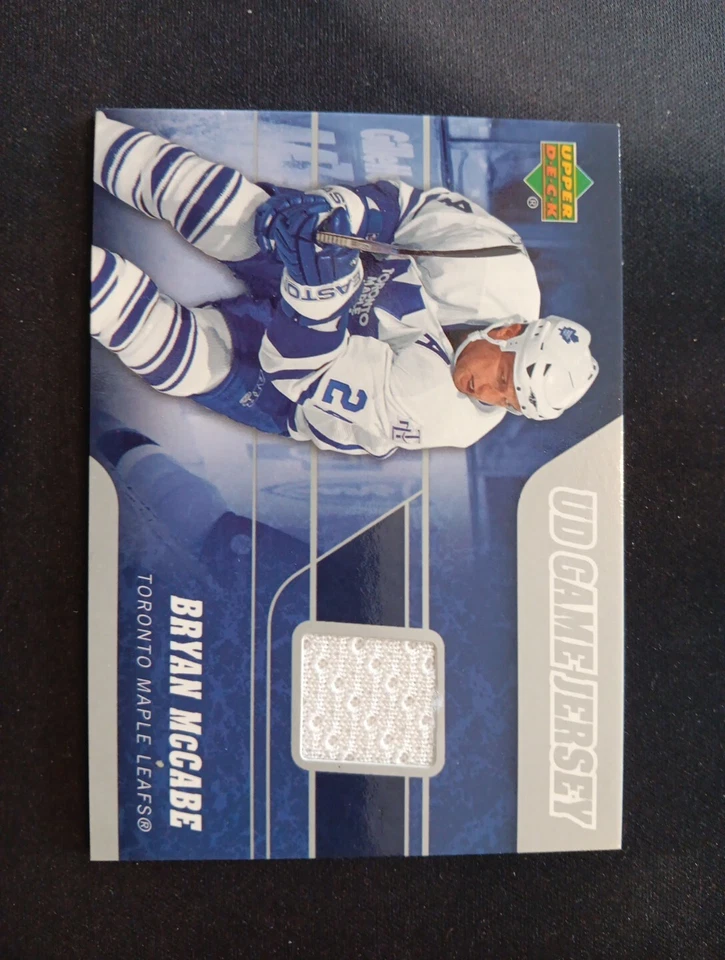 2006-07 Upper Deck Series 2 UD Игровая Футболка Брайана Маккейба #J2-BR - Изображение 2 из 4