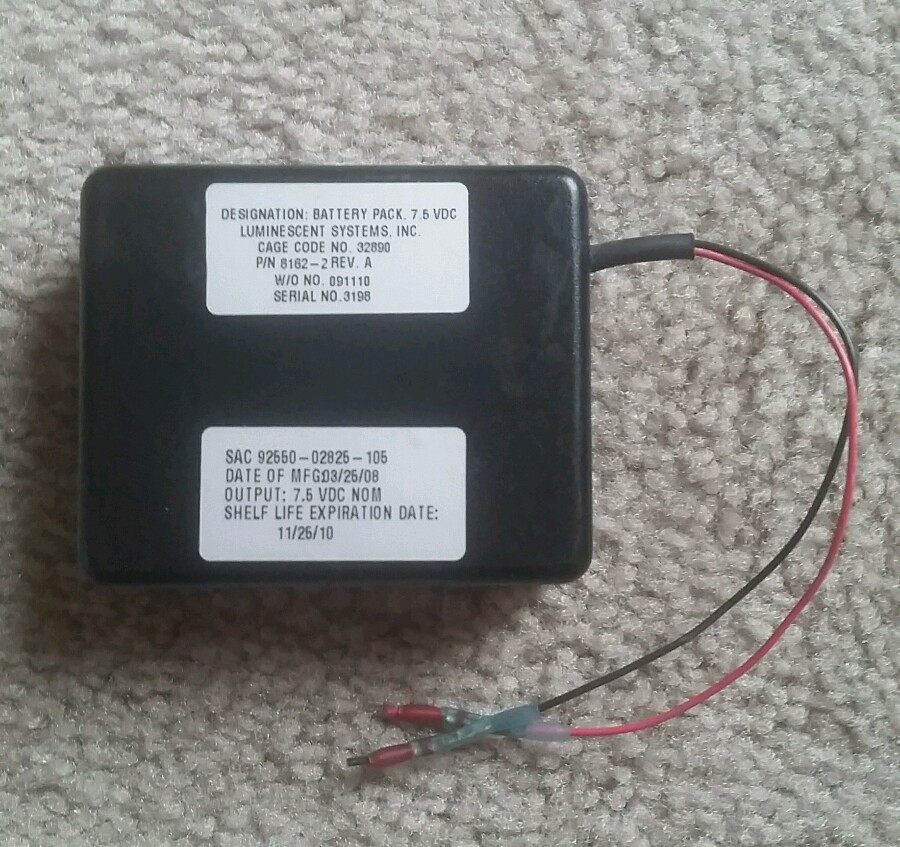 Luminescent Systems Emergency Egress Lighting JAKE/Pilot Battery 7.5