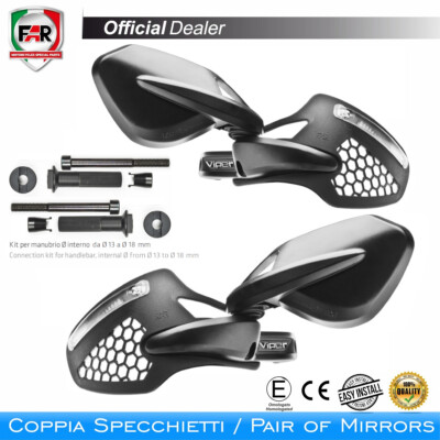 Viper Shield Spiegel Genehmigt 13-18 Für Suzuki 600 GSR 2006-2017