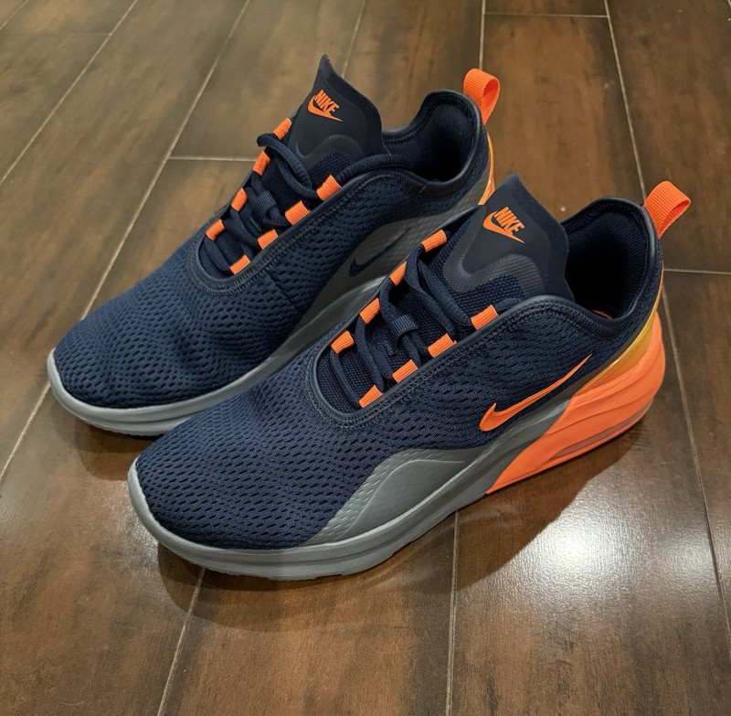 Size 8 - Nike Air Max Motion 2 Obsidian Total Orange