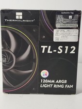 Thermalright TL-S12 120mm ARGB Case Fan 4-Pin PWM Silent PC Cooler NEW Open Box