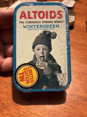 Altoids Wintergreen Mints Limited Edition Sealed Collectible Tin NOS Expired  98