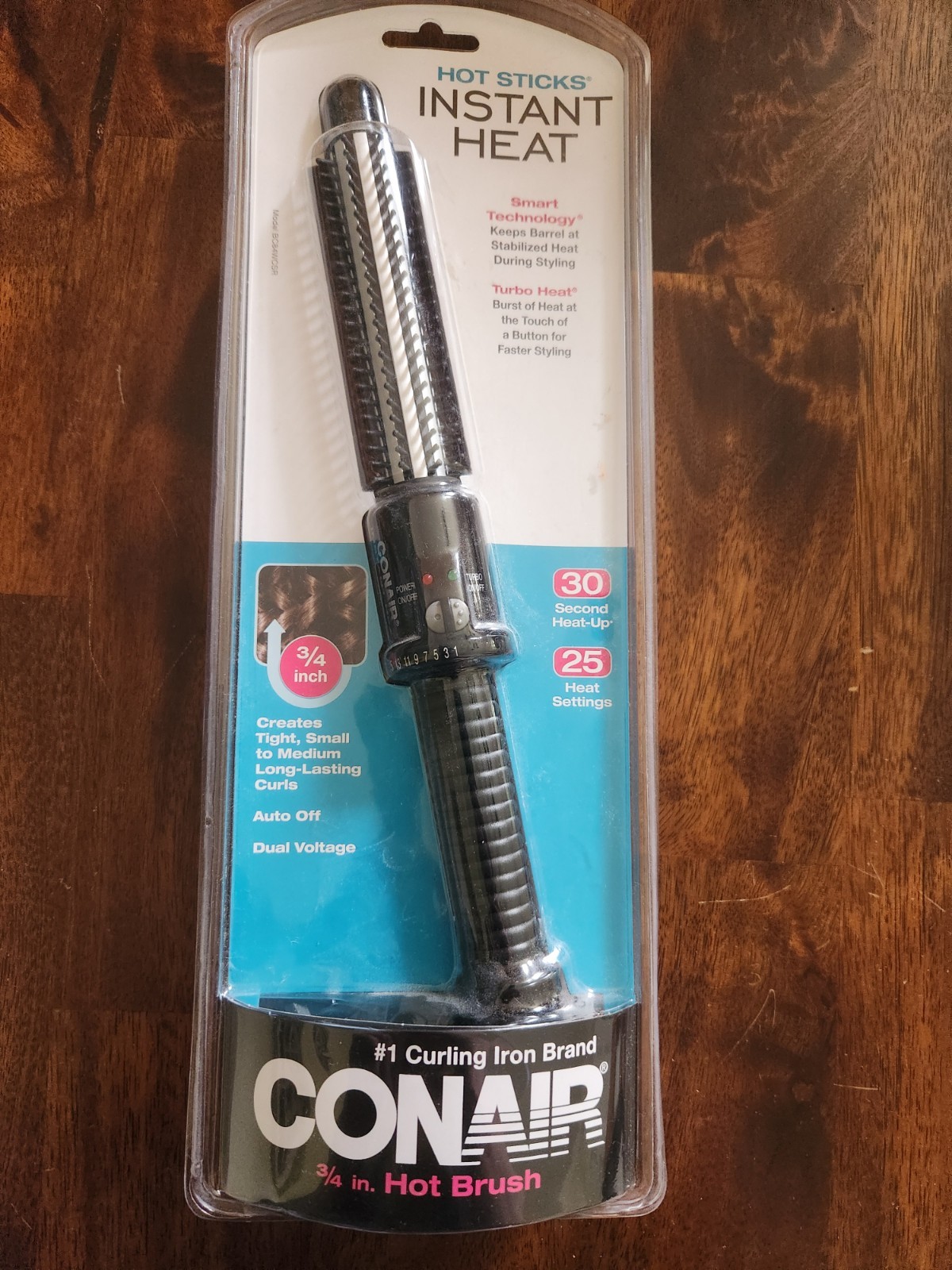Conair 3/4 In Hot Brush Curling Iron Hot Sticks Insant Heat