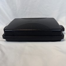 Pampered Chef #1146 Shallow Black Rectangle Micro Cooker Microwave Steamer Nice