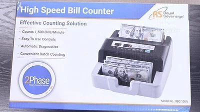 Royal Sovereign RBC 100N High Speed Money Counter with Counterfeit Detection