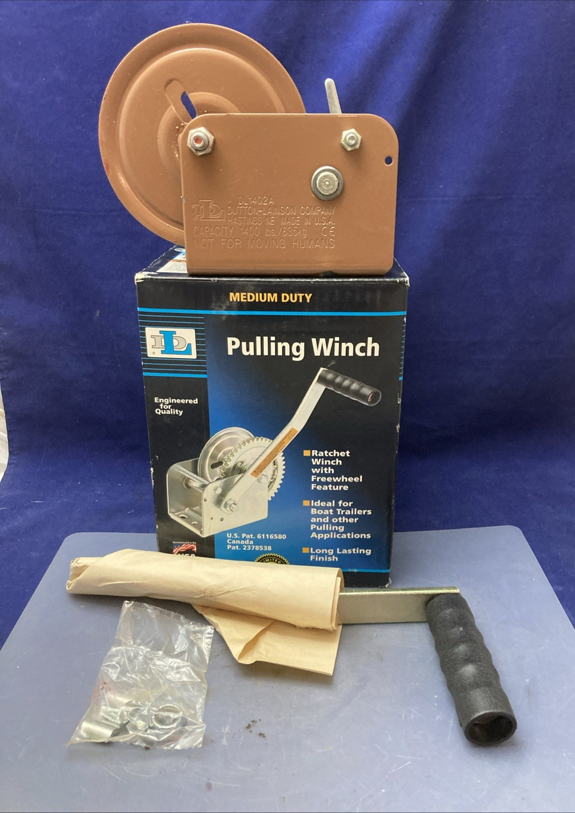 NEW GENUINE DUTTON-LAINSON 1402A Pulling Winch, 1400 lb Pull, 1/4'' Dia