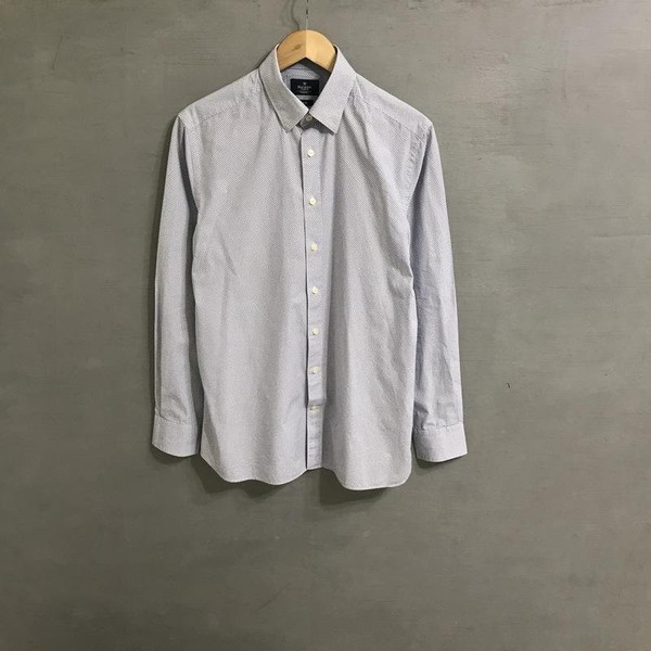 Men Hackett Shirt White Cotton L