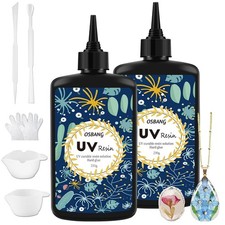 500g UV Resin Crystal Clear Hard Cure Epoxy Resin, Upgraded 500g,