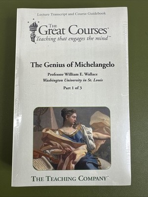 Teaching Great Courses GENIUS OF MICHELANGELO Prof. William Wallace 3 Books Set