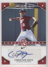 2015 Leaf Perfect Game National Showcase Red 2/5 Christian Moya #PG-CM2 Auto 8em