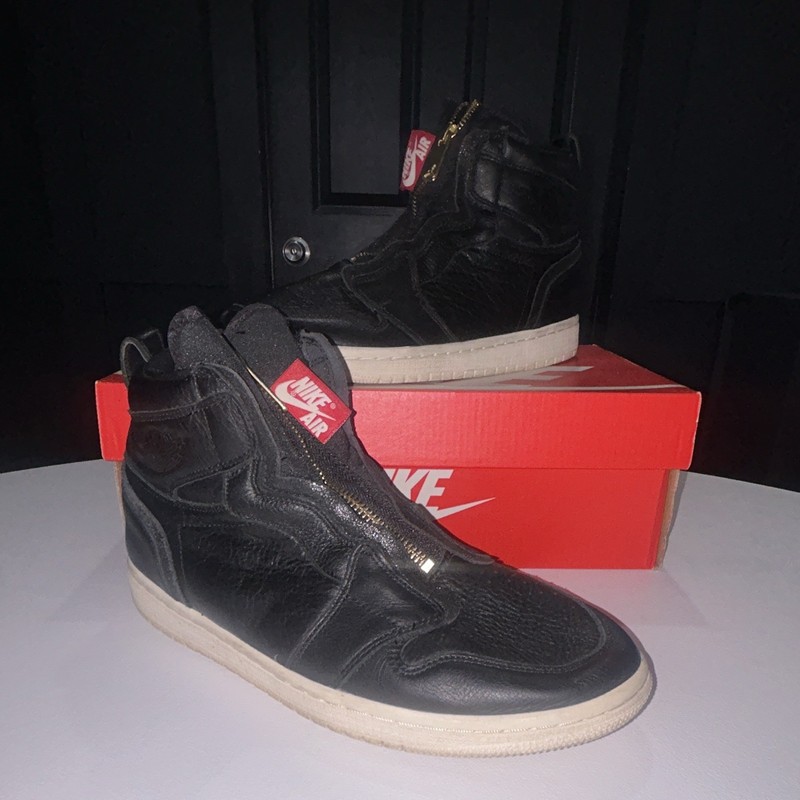Jordan 1 Retro High Zip “Black Sail” Women’s Size 9