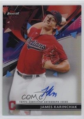 2021 Topps Finest James Karinchak #FA-JK Auto v5x