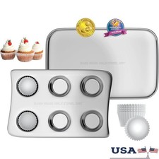 Kids Baking Pan Set Easy Bake Oven Accessories Nonstick Mini Pans Fun Treats New