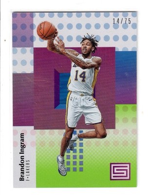 Brandon Ingram 2017-18 Panini Status 14/75 Jersey Number 1/1