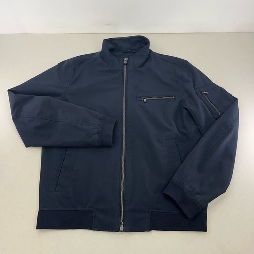 Giacca Michael Kors uomo taglia media blu navy full zip impermeabile - Foto 11 di 15