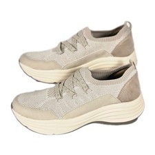 Bzees NEW W/Box LifeStride Air Step Impact Women's Sz 9M Tan Knit Slip-On Shoes