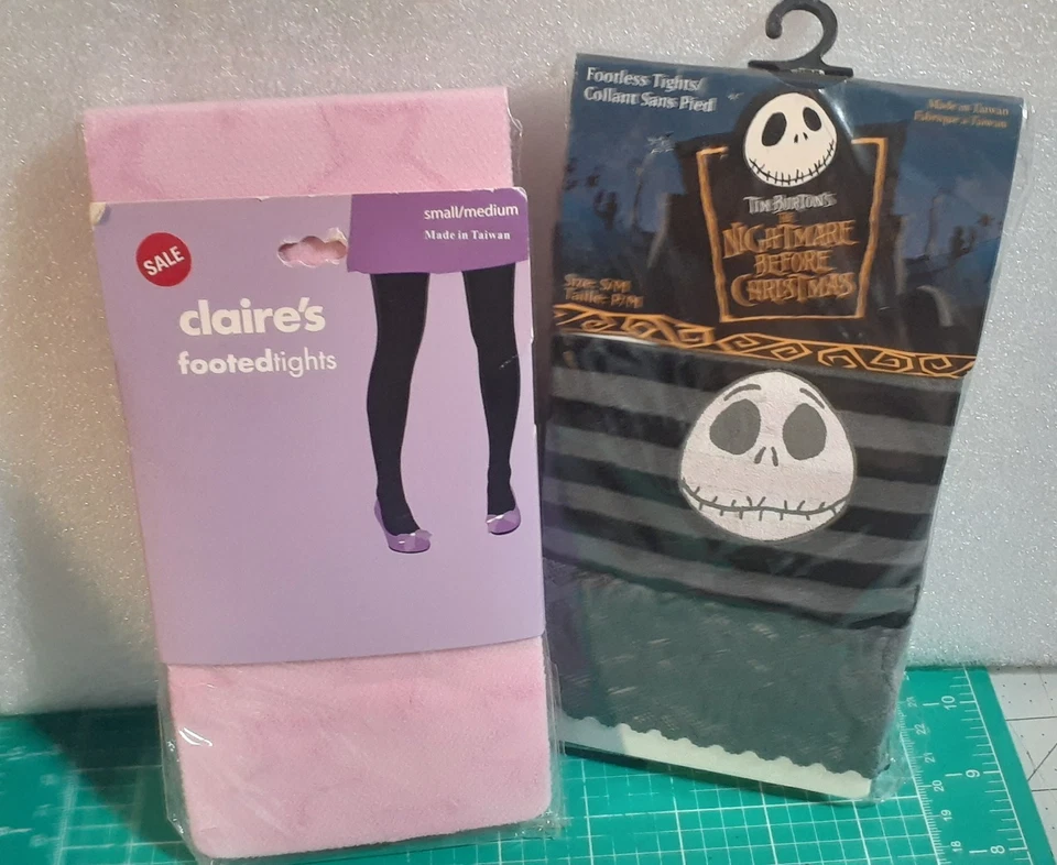 Medias sin pies Pesadilla antes de Navidad Jack Skellington S/M Niñas Foto 2 de 4