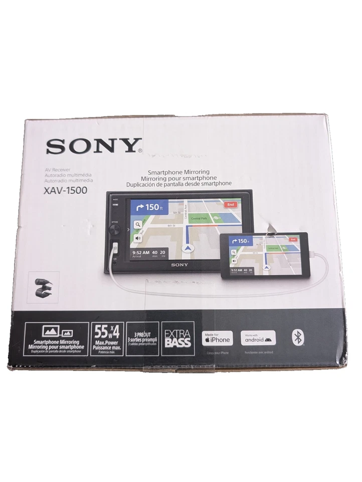 Sony XAV-1500 6,2"" 55W Pantalla Táctil Receptor de Medios Digitales WebLink Cast Nuevo Foto 2 de 4