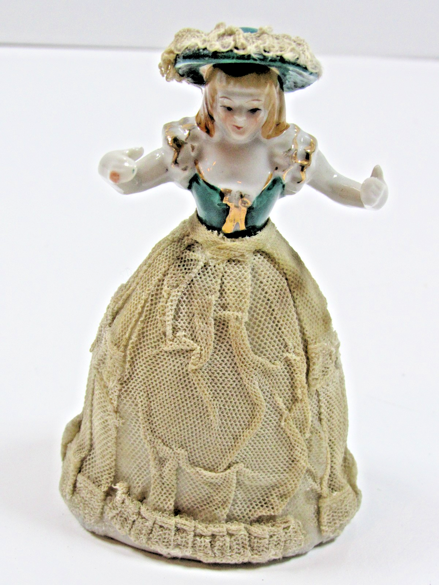 Vintage Dresden Style Lace Lady Porcelain Figurine Doll | eBay