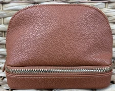 Mark and Graham Small Dual Travel Organizer Leather Camel No Monogram NEW