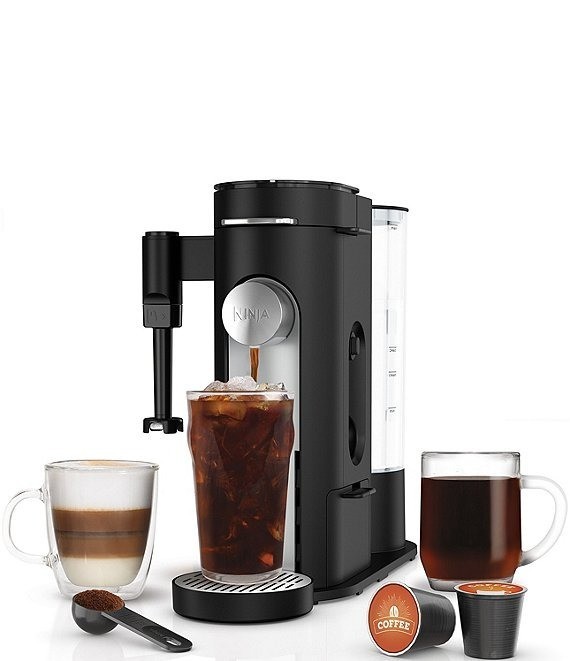Ninja - Pods & Grounds Specialty Single-Serve Iced Coffee Maker, K-Cup Pod Co...