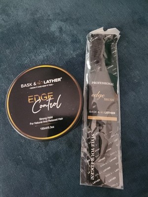 Bask & Lather Edge Control with edge brush NWOB