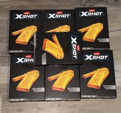 Zuru X-Shot X Shot Pro Clips LOT OF 7
