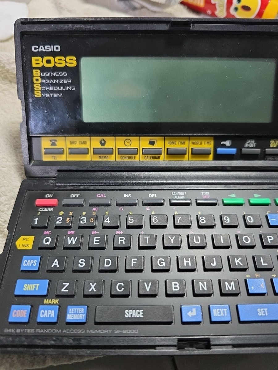 Casio BOSS SF-8000 64KB PDA Business Organizer Scheduling System
