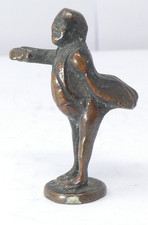Figural Pipe Tamper Cast Metal Mr Pickwick Style Standing Gentleman Figure