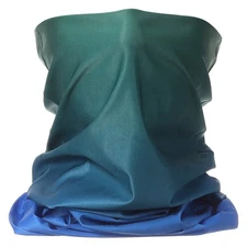 Summer Neck Gaiter Sun Protection Face Mask for Fishing, Blue-green