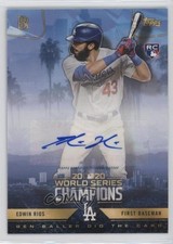 2020 Topps Ben Baller 2020 World Series Champions Auto Edwin Rios #20 Auto 0rd2