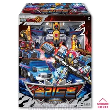 Metal Cardbot W SolidHorn Transformer Robot Dump Truck Breaker Crane Korean Toy