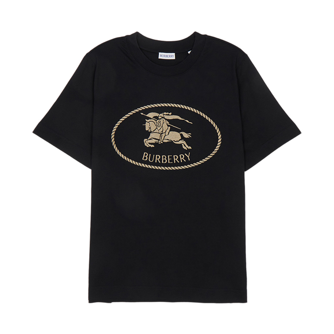 Burberry Knight Stamp Short Sleeve T-Shirt Black Women