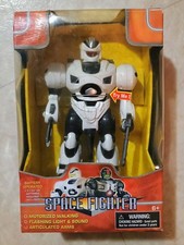 White Space Fighter Robot Lights Sound and Movement