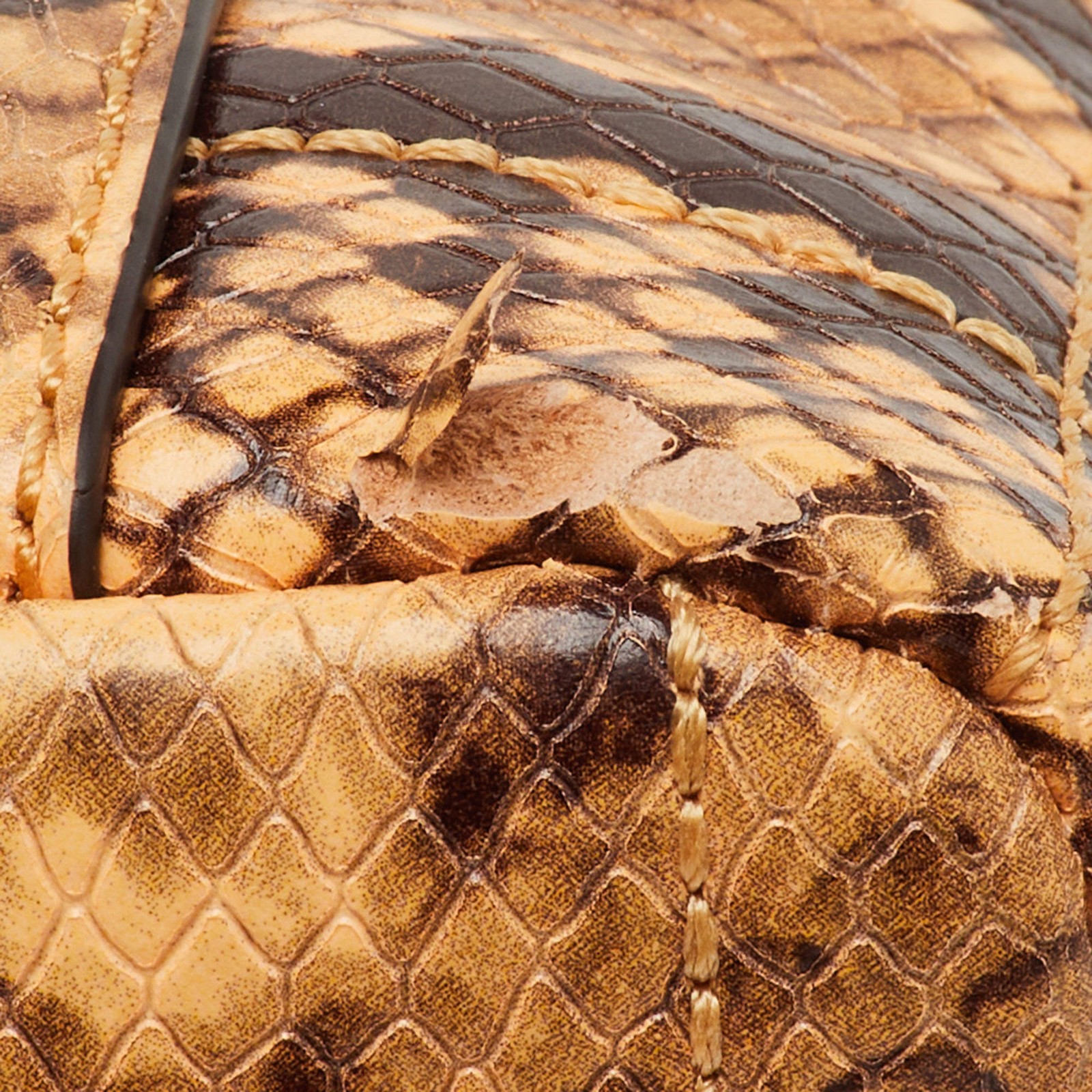 Michael Kors CreamBlack Python Embossed Leather L… - image 8