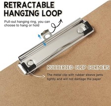 5 x A5 Clipboard Mini Wooden Clipboard Office Notes Warehouse School Hanging