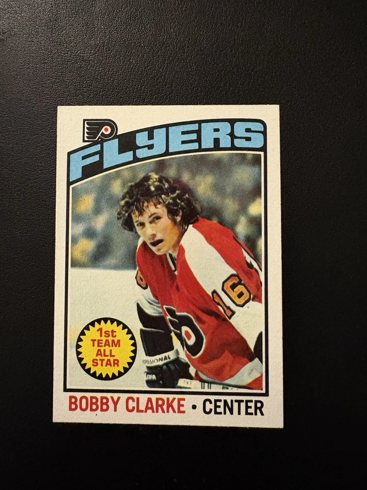 1976-77 Topps Hockey #70 BOBBY CLARKE HOF Card NM/MT SHARP!! - Image 2 of 3