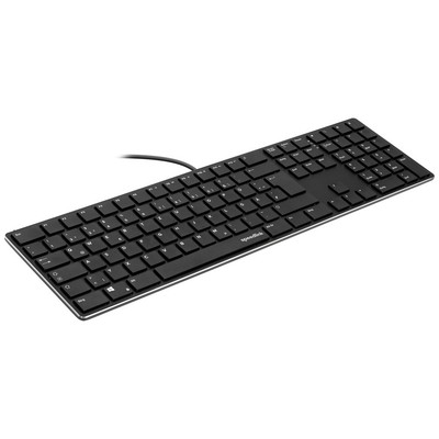 SpeedLink RIVA Slim Kabelgebunden Tastatur Deutsch, QWERTZ Schwarz Geräuschar...