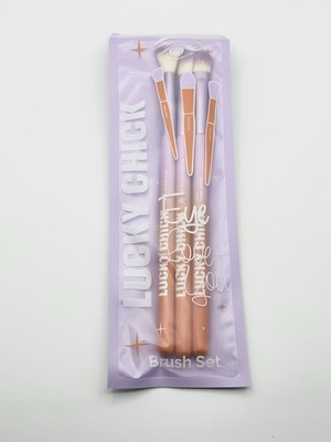 Lucky Chick | Eye Love You 3ct-brush Set New/Sealed Blend/define Eyeshadow Brush