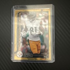 Topps 2025 Chrome Jonnu Smith Gold Parallel /50 Steelers Football Card #257