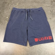 Polo Ralph Lauren Sweat Shorts Mens XL Blue Logo Stretch Pockets Preowned